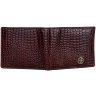 Стильное мужское портмоне из кожи под фактуру крокодила со съемным блоком для карт Hammonds Flycatcher HF577 коричневого цвета 108034 modnotak фото - 4