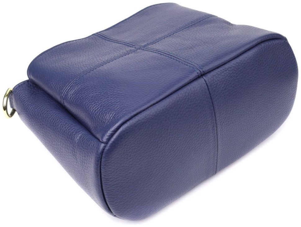 Повседневная женская сумка из натуральной фактурной кожи через плечо Vintage 98134 чинего цвета modnotak фото №6