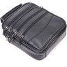 Средняя мужская сумка-барсетка из натуральной кожи черного цвета Vintage 2421270 - 3
