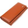 Місткий світло-коричневий жіночий гаманець з натуральної шкіри з монетницею CANPELLINI (2421524) - 1