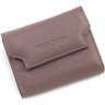 Маленький жіночий гаманець із натуральної шкіри темно-пудрового кольору Marco Coverna 68634 - 1