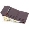 Маленький жіночий гаманець із натуральної шкіри темно-пудрового кольору Marco Coverna 68634 - 6