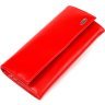 Красный женский кошелек из натуральной гладкой кожи с клапаном CANPELLINI (2421626) - 1