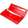Червоний жіночий гаманець із натуральної гладкої шкіри з клапаном CANPELLINI (2421626) - 3