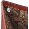 Миниатюрное мужское портмоне из натуральной кожи коричневого цвета без монетницы Visconti David 69134 - 10