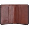 Миниатюрное мужское портмоне из натуральной кожи коричневого цвета без монетницы Visconti David 69134 - 12
