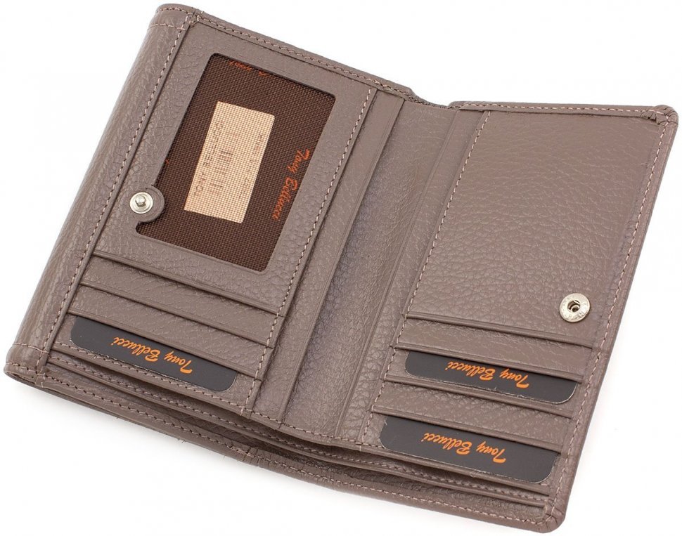 Повсякденний шкіряний гаманець в кольорі Таупо Tony Bellucci (12460)