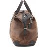 Ручная дорожна сумка из винтажной кожи рыжего цвета Tom Stone (10936) - 2
