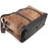 Ручна дорожна сумка з вінтажної шкіри рудого кольору Tom Stone (10936) - 3