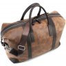 Ручна дорожна сумка з вінтажної шкіри рудого кольору Tom Stone (10936) - 4