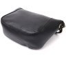 Невелика жіноча сумка через плече з натуральної шкіри чорного кольору Vintage 2422298 - 3