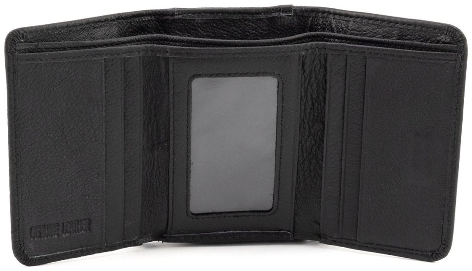 Женский кожаный маленький кошелек на магните ST Leather 90835 черный цвет modnotak фото №2