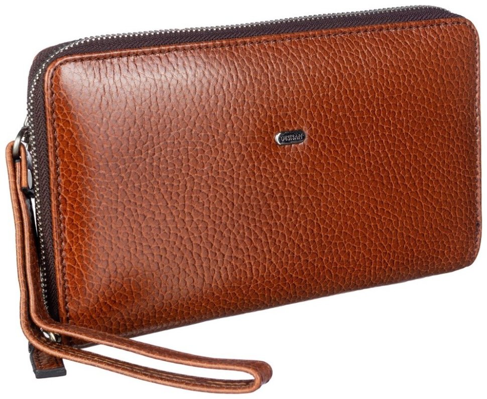 Чоловіча шкіряна барсетка-клатч рудого кольору з кистьовим ремінцем DESISAN 81035 фото №4 Чоловіча шкіряна барсетка-клатч рудого кольору з кистьовим ремінцем DESISAN 81035 modnotak фото №4