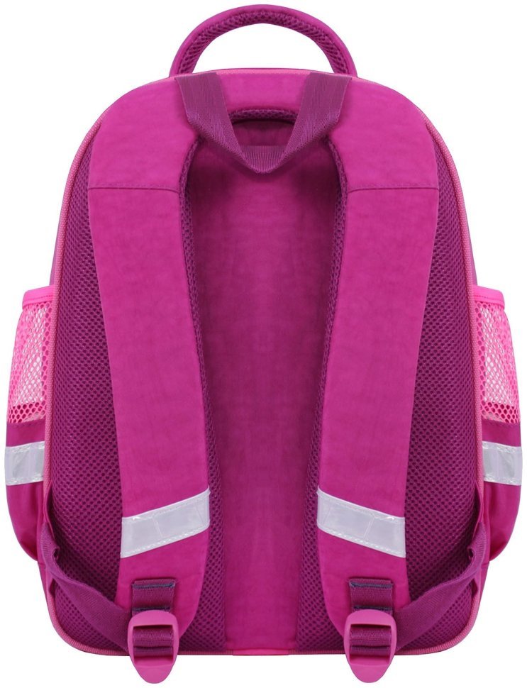 Рюкзак школьный для девочки ортопедический малинового цвета с принтом лисы в очках Bagland 111135 modnotak фото №3