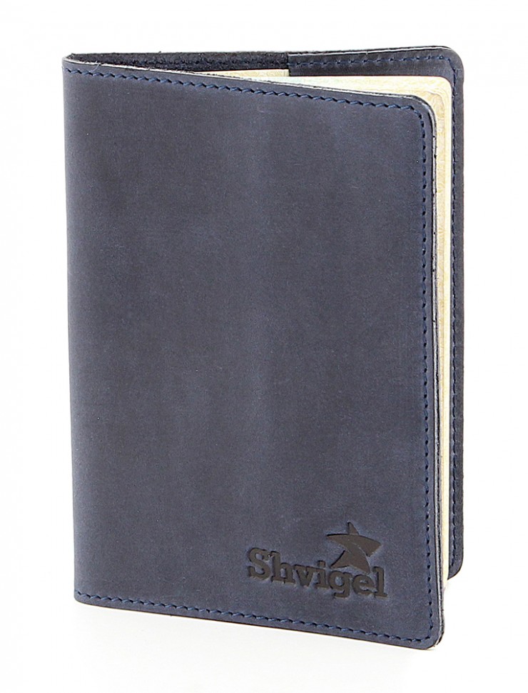 Набір подарунковий з натуральної шкіри (візитниця, ключниця, купюрник, обкладинка на паспорт) в оригінальній упаковці від SHVIGEL (0-9003)
