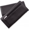 Шкіряний гаманець класичного дизайну в чорному кольорі KARYA (1064-45) - 3
