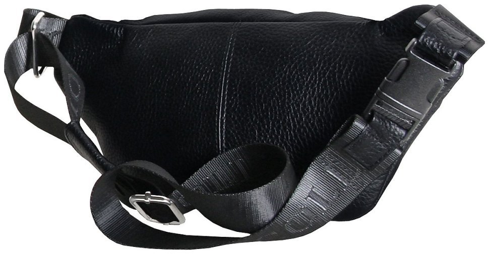 Сумка-бананка черного цвета Vip Collection 102635 (кожа флотар) modnotak фото №3