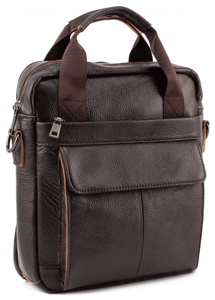 Кожаная сумка среднего коричневого цвета Leather Collection (10076)