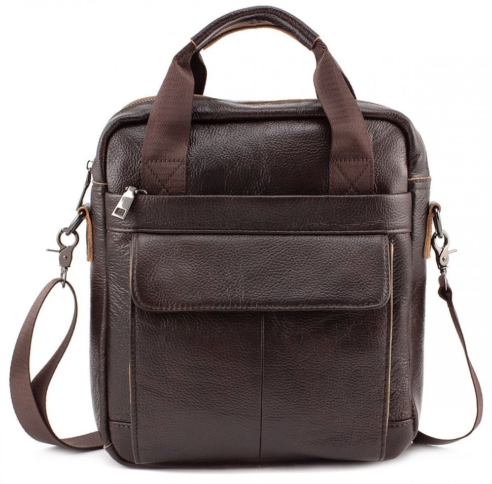 Кожаная сумка среднего коричневого цвета Leather Collection (10076)