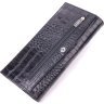 Стильный мужской вертикальный бумажник из натуральной кожи под крокодила KARYA (2421433) - 2