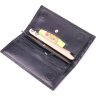 Стильный мужской вертикальный бумажник из натуральной кожи под крокодила KARYA (2421433) - 4