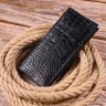Стильний чоловічий вертикальний гаманець із натуральної шкіри під крокодила KARYA (2421433) - 6