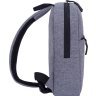 Серая мужская сумка-слинг из текстиля на молнии Bagland (53535) - 2