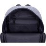 Серая мужская сумка-слинг из текстиля на молнии Bagland (53535) - 4