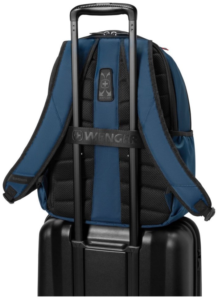 Стильный текстильный рюкзак синего цвета для ноутбука 16" Wenger XE Professional 103635 modnotak фото №6