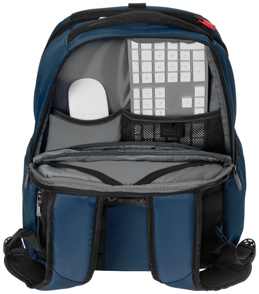 Стильный текстильный рюкзак синего цвета для ноутбука 16" Wenger XE Professional 103635 modnotak фото №9