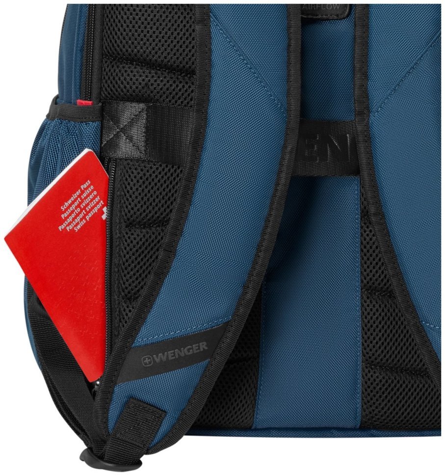 Стильный текстильный рюкзак синего цвета для ноутбука 16" Wenger XE Professional 103635 modnotak фото №10