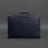 Темно-синяя сумка для ноутбука или документов из натуральной кожи BlankNote (12800) - 3