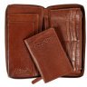 Дорожное мужское портмоне из натуральной кожи Ashwood TW01 с отделением для паспорта 94035 рыжего цвета фото №5 Дорожное мужское портмоне из натуральной кожи Ashwood TW01 с отделением для паспорта 94035 рыжего цвета modnotak фото - 5