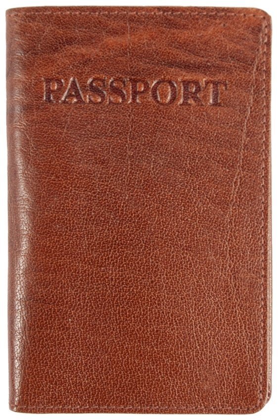 Дорожное мужское портмоне из натуральной кожи Ashwood TW01 с отделением для паспорта 94035 рыжего цвета modnotak фото №7