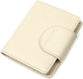 Невеликий жіночий гаманець із натуральної шкіри молочного кольору Tony Bellucci (2422018)