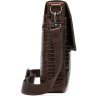 Оригинальная мужская сумка - планшет с тиснением под кожу крокодила VINTAGE STYLE (20039) - 7