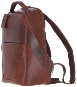 Чоловічий рюкзак з натуральної гладкої шкіри коричневого кольору Ashwood K47 Chestnut 94335