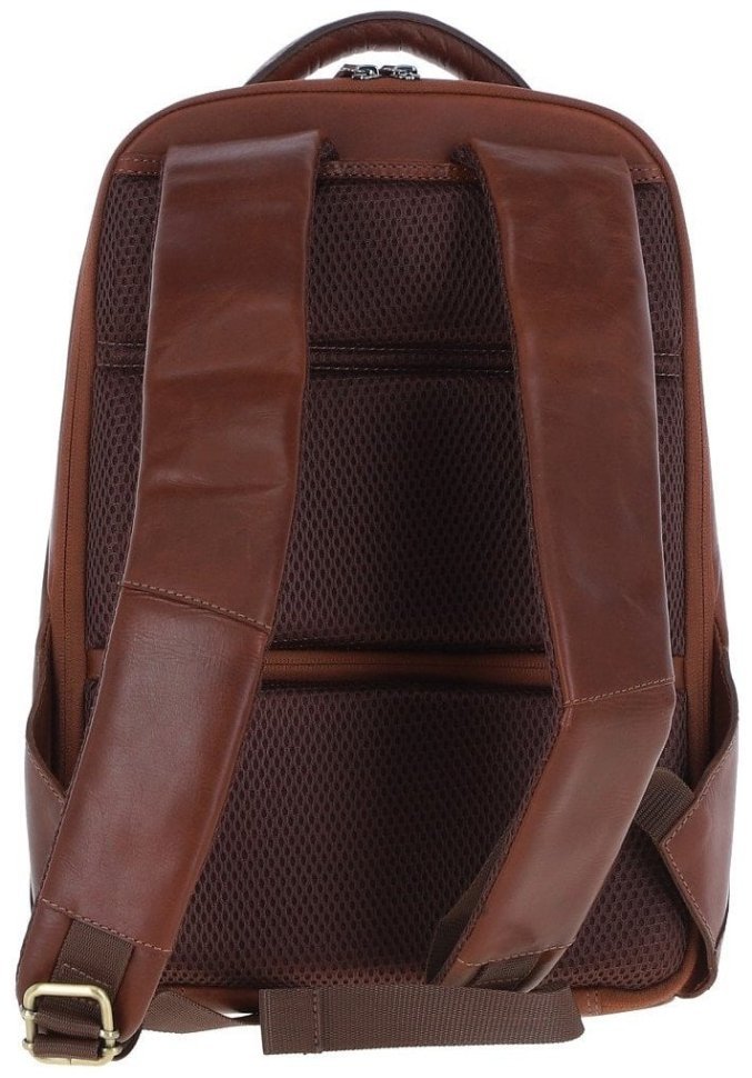 Мужской рюкзак из натуральной гладкой кожи коричневого цвета Ashwood K47 Chestnut 94335 modnotak фото №3