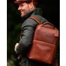 Мужской рюкзак из натуральной гладкой кожи коричневого цвета Ashwood K47 Chestnut 94335 фото №7 Мужской рюкзак из натуральной гладкой кожи коричневого цвета Ashwood K47 Chestnut 94335 modnotak фото - 7