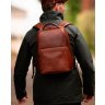 Мужской рюкзак из натуральной гладкой кожи коричневого цвета Ashwood K47 Chestnut 94335 фото №8 Мужской рюкзак из натуральной гладкой кожи коричневого цвета Ashwood K47 Chestnut 94335 modnotak фото - 8