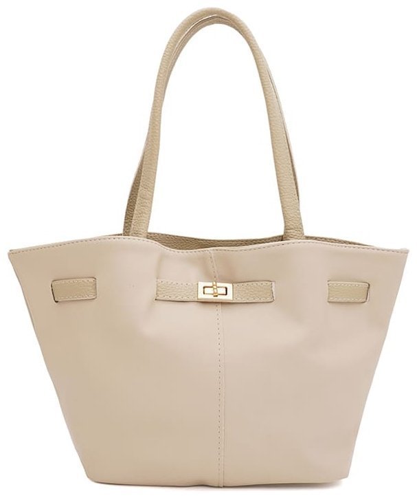 Качественная женская сумка из прочного кожзама белого цвета Monsen 94635 фото №1 Качественная женская сумка из прочного кожзама белого цвета Monsen 94635 modnotak фото №1