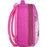 Шкільний текстильний рюкзак для дівчаток в малиновому кольорі з метеликом Bagland (55335) - 2