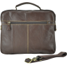 Чоловічий портфель коричневого кольору з натуральної шкіри Tiding Bag (21218) - 3