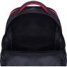 Стильний шкільний рюкзак із чорного текстилю з тигром Bagland 55535 - 5