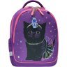 Шкільний рюкзак для дівчинки з фіолетового текстилю з котиком Bagland Butterfly 55635 - 1