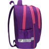 Шкільний рюкзак для дівчинки з фіолетового текстилю з котиком Bagland Butterfly 55635 - 2