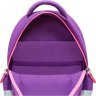 Школьный рюкзак для девочки из фиолетового текстиля с котиком Bagland Butterfly 55635 - 5
