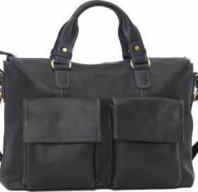 Зручна чоловіча сумка великого розміру для документів і ноутбука VATTO (11976)