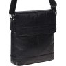 Мужская кожаная сумка-планшет классического стиля в черном цвете Borsa Leather (21321) - 1