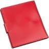 Женский кожаный компактный кошелек красного цвета с монетницей SHVIGEL (2416219) - 2